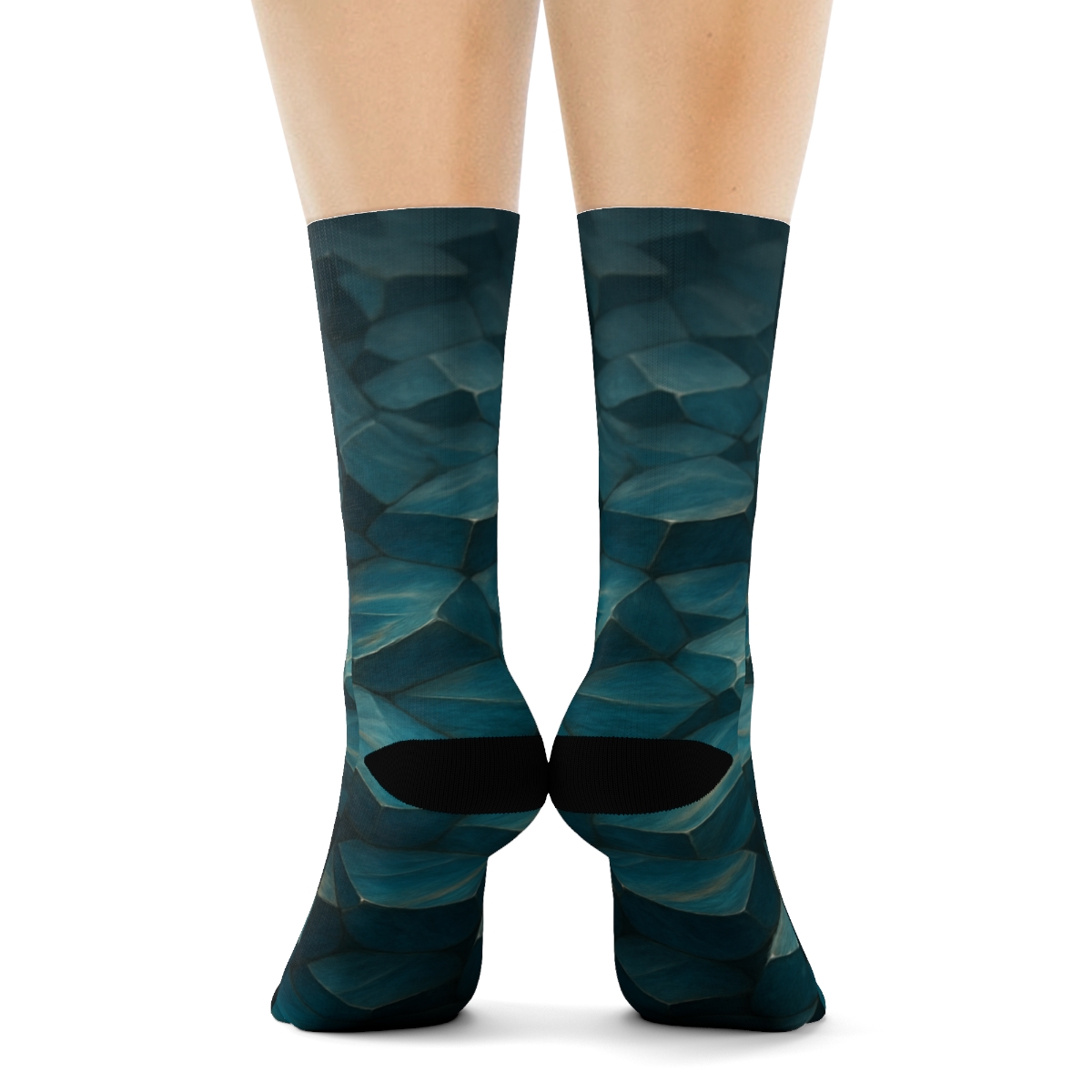 Mineral Facet Tessellation Drift custom socks