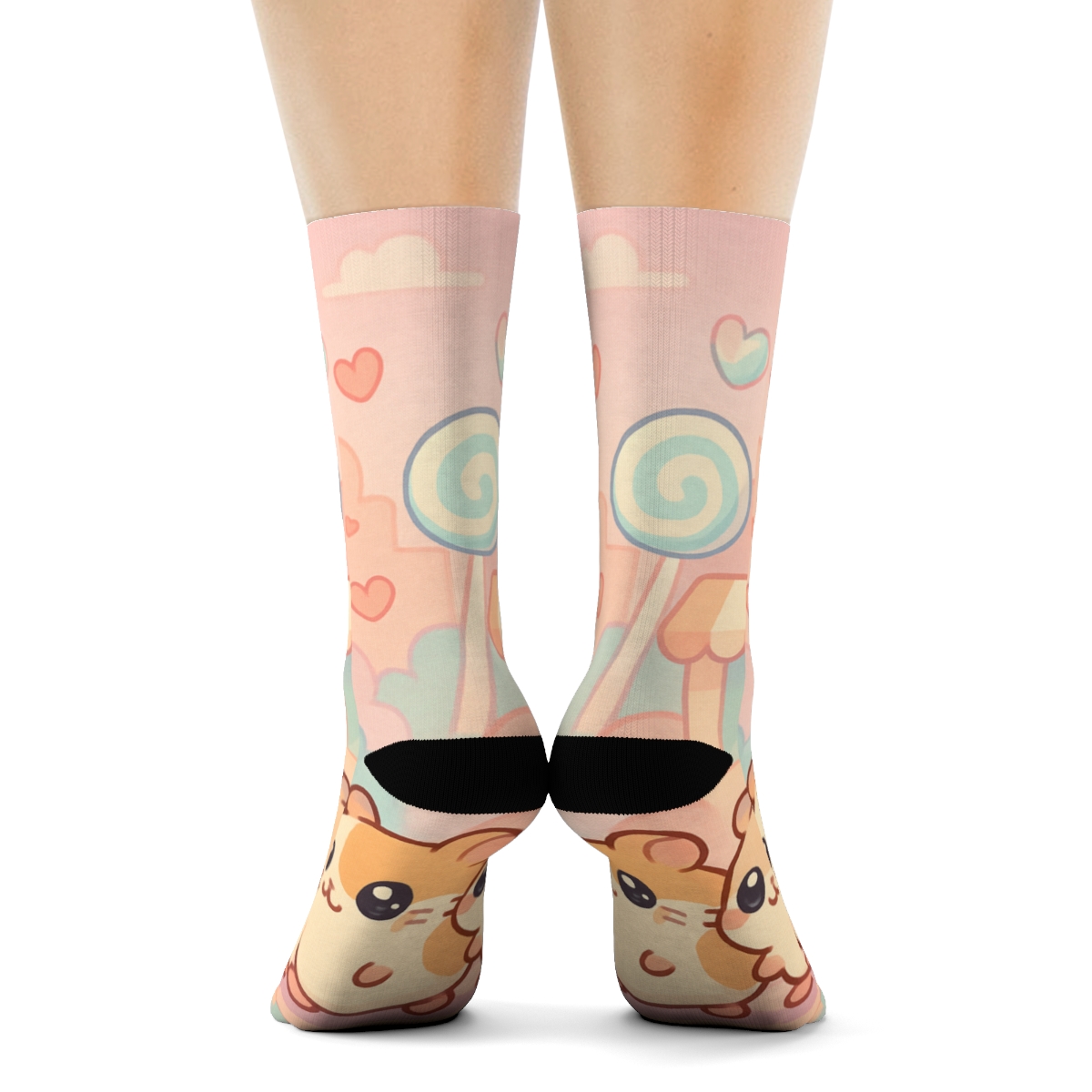Cotton Candy Hamster Parade comfortable cotton socks