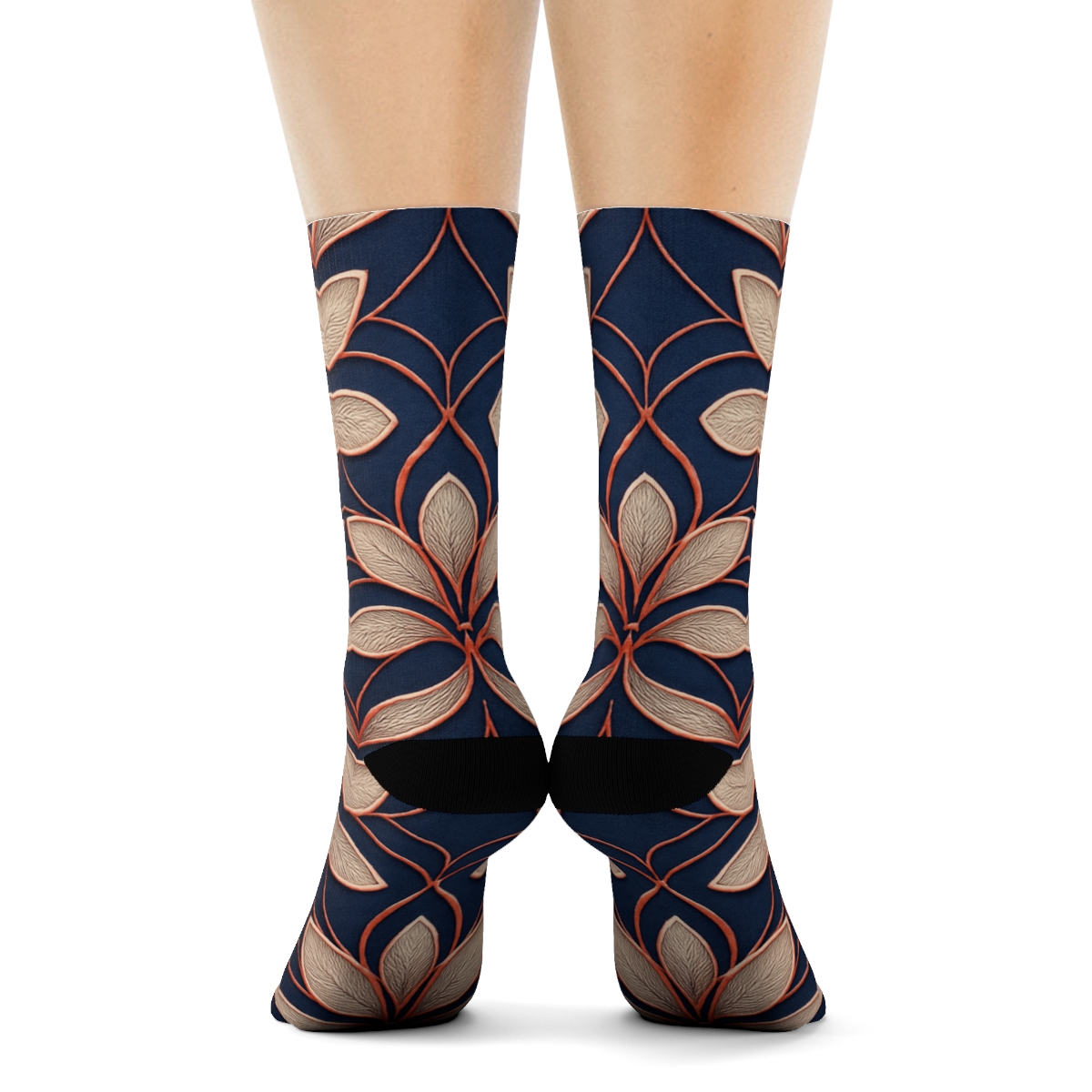 Orchid Arc Filigree trendy colorful socks