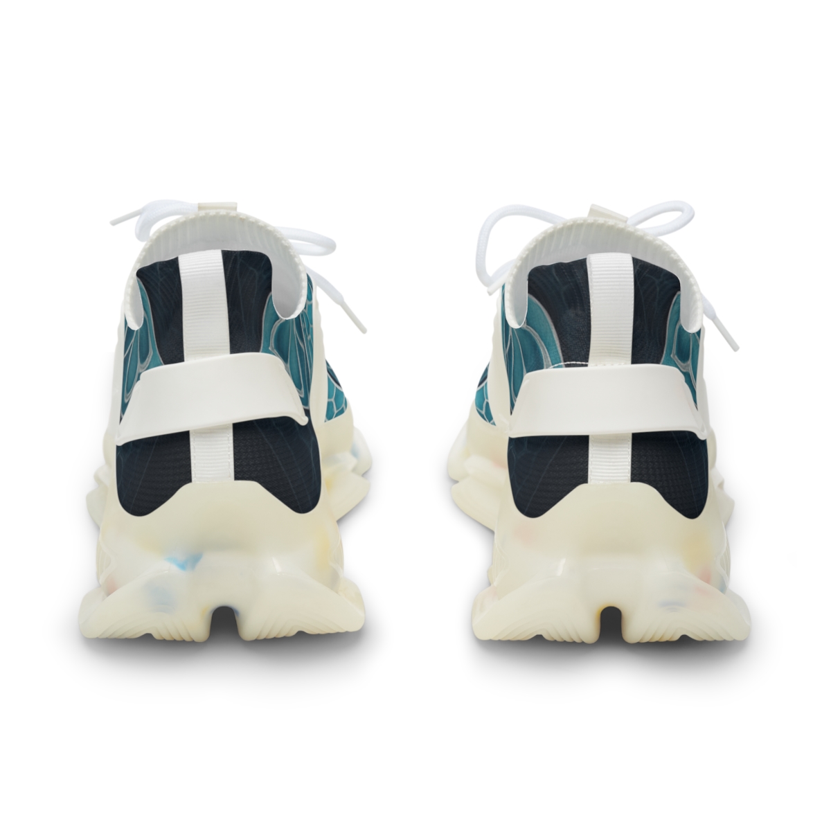 Iridescent Lattice Rosette stylish casual sneakers