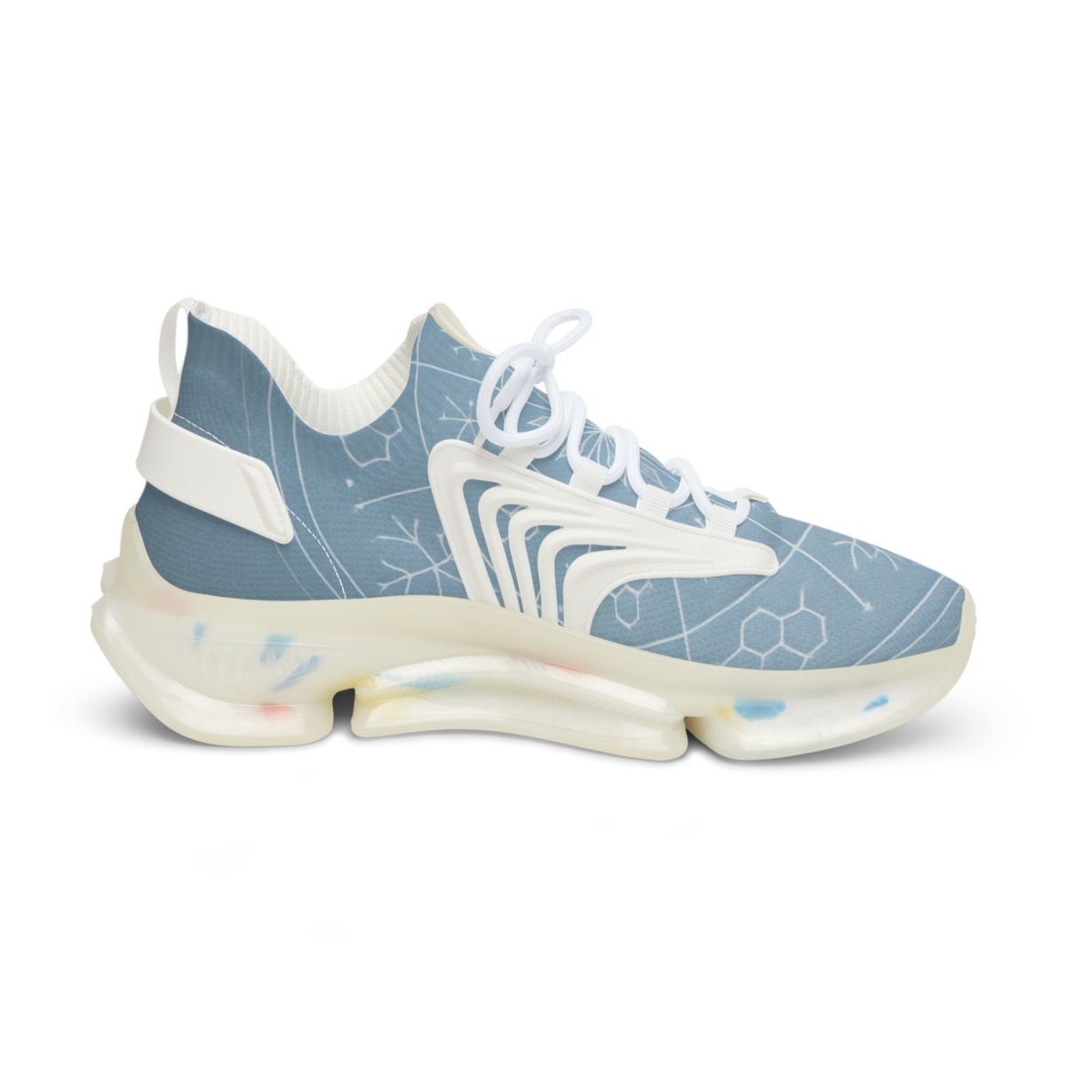 Silent Frosted Lattice personalized athletic sneakers