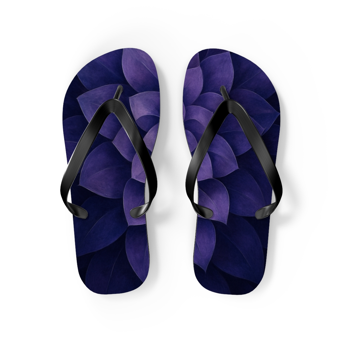 Lavender Spiral Bliss Flip Flops