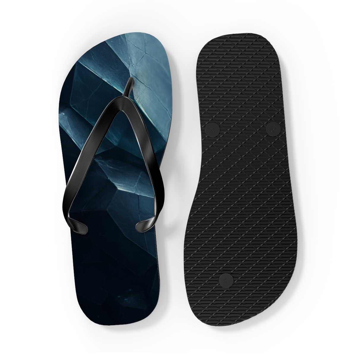 Mineral Facet Prism Drift colorful rubber flip flops