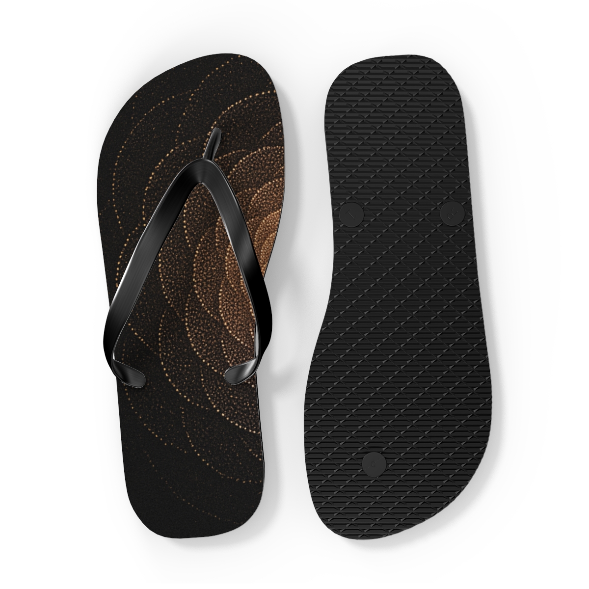 Ranunculus Dot Spiral Metric trendy printed flip flops