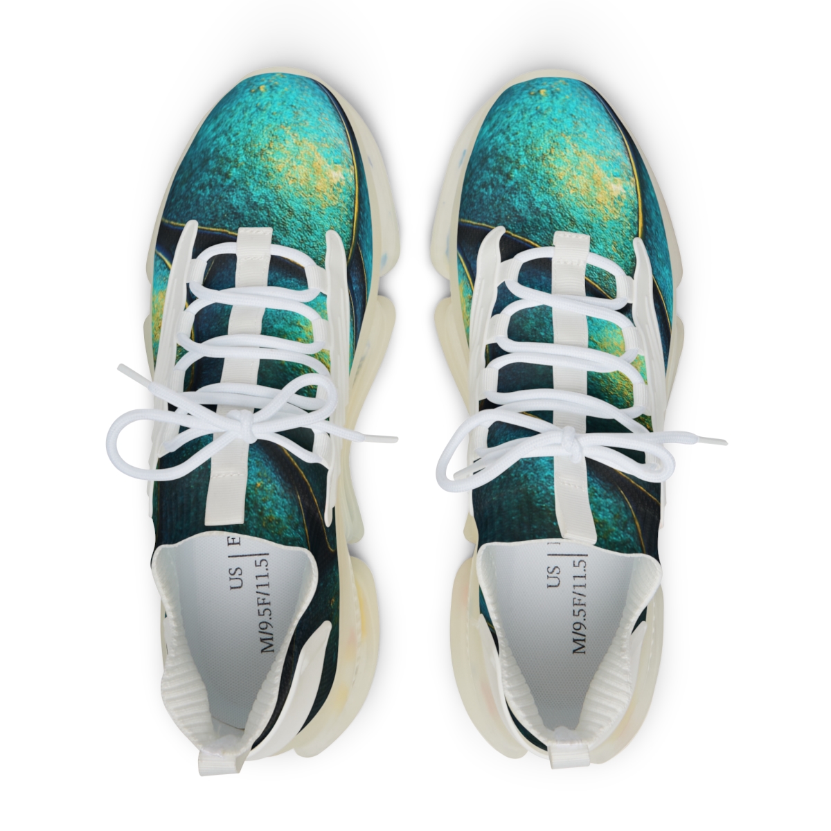 Iridescent Beetle Mosaic trendy fashion sneakers