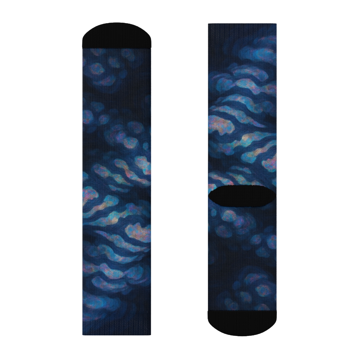 Cuttlefish Ink Pulse Mirage comfortable cotton socks