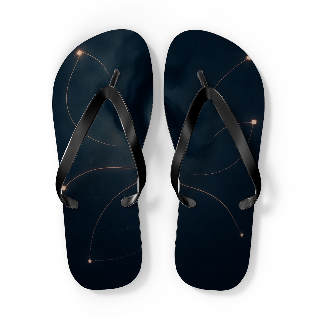 Octopus Ink Constellation Logic comfortable casual flip flops