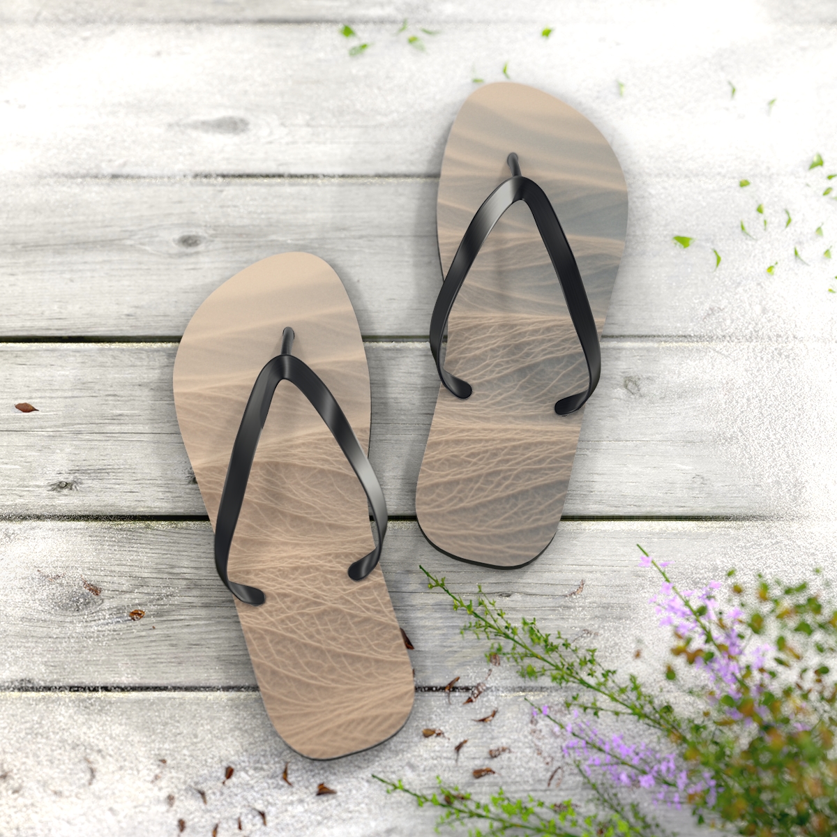 Wind Silt Wavefront Weave custom flip flops