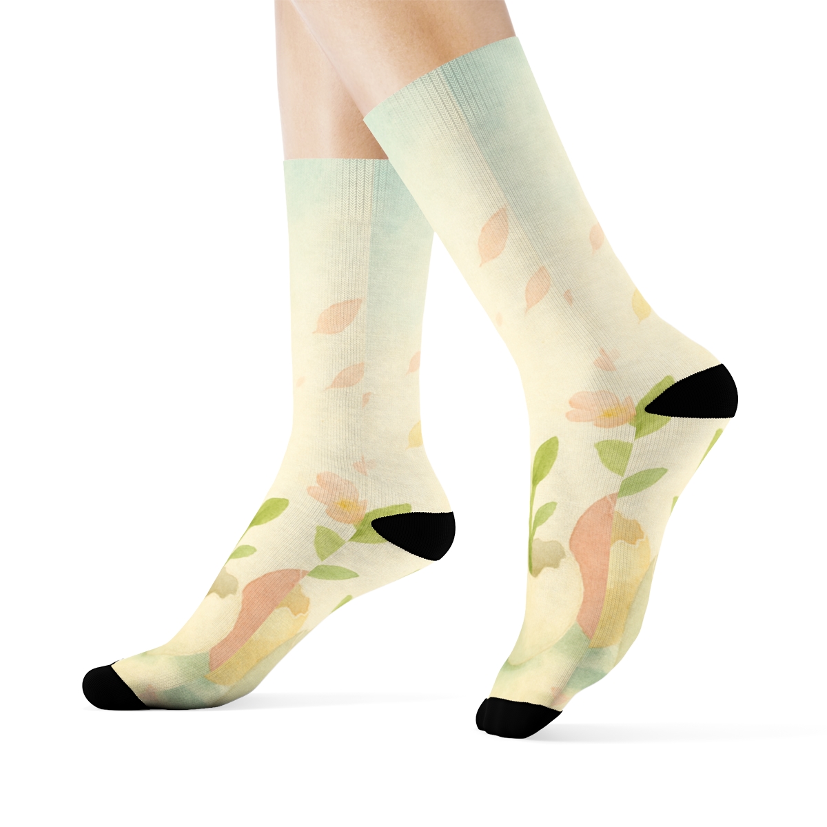 Spring Equinox Eggshell Garden warm winter socks