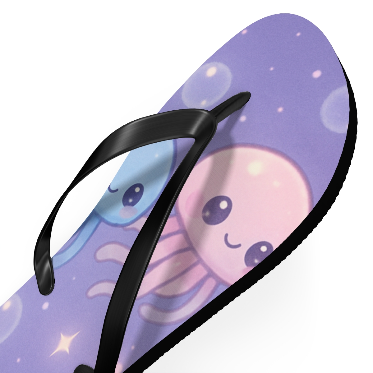 Pastel Moon Jelly Parade custom flip flops