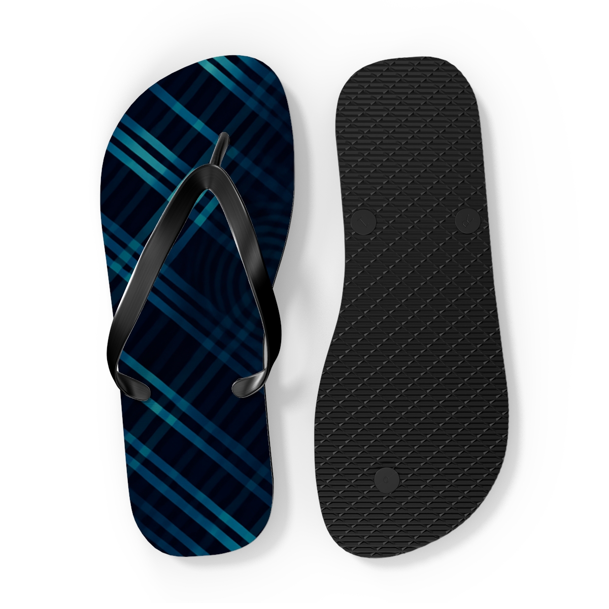 Moire Orbit Weave custom flip flops
