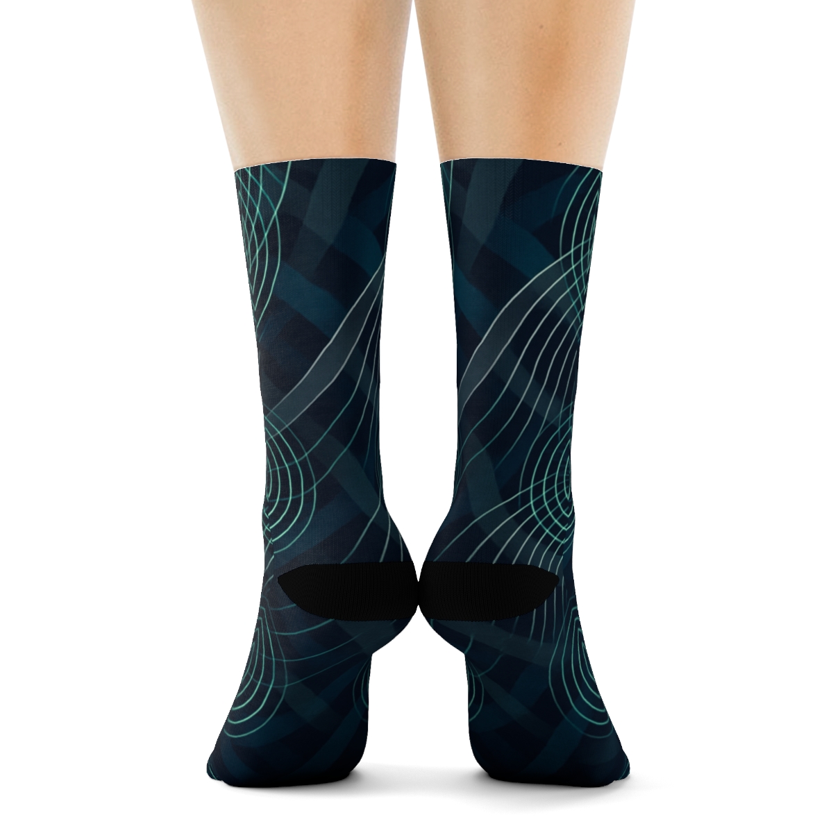Moire Orbit Weave sports performance socks