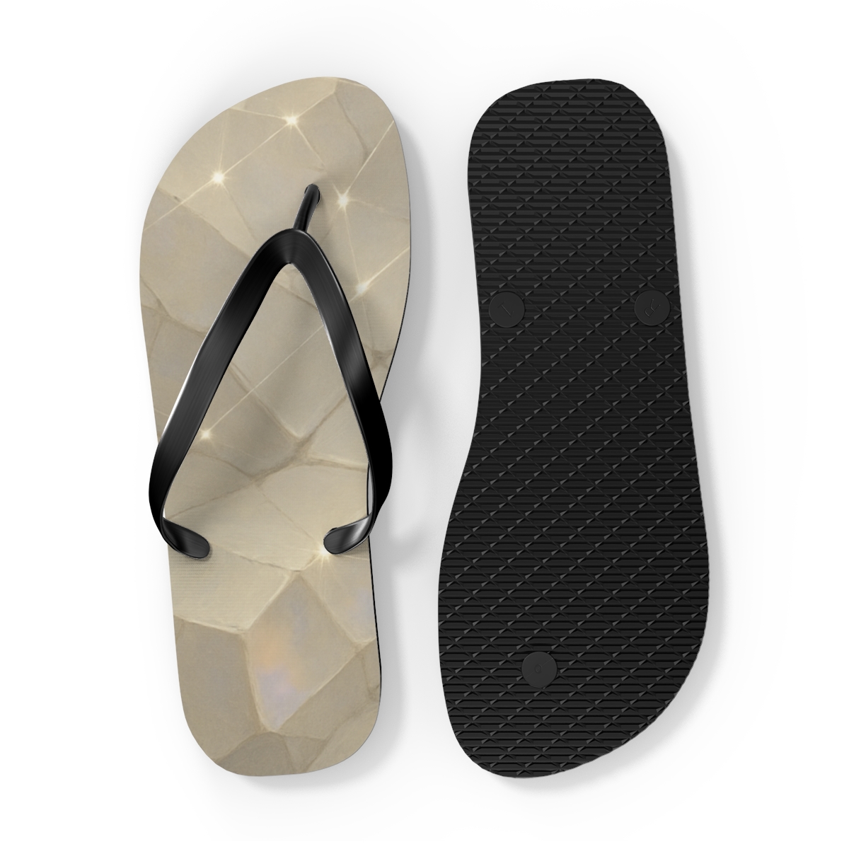 Salt Facet Constellation Grid designer logo flip flops