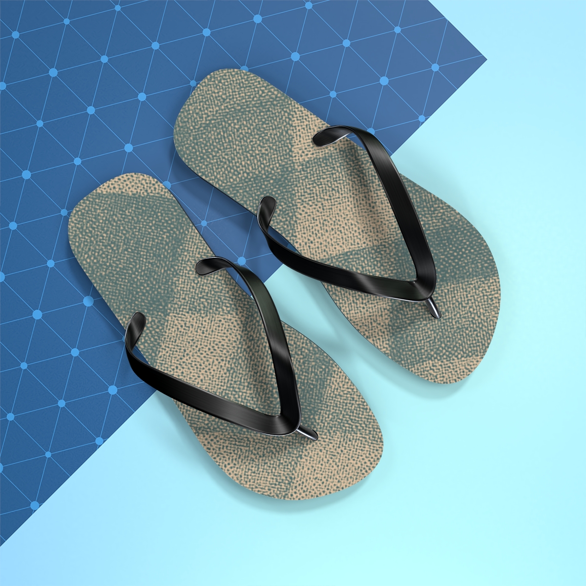 Woven Breeze Pattern Flip Flops