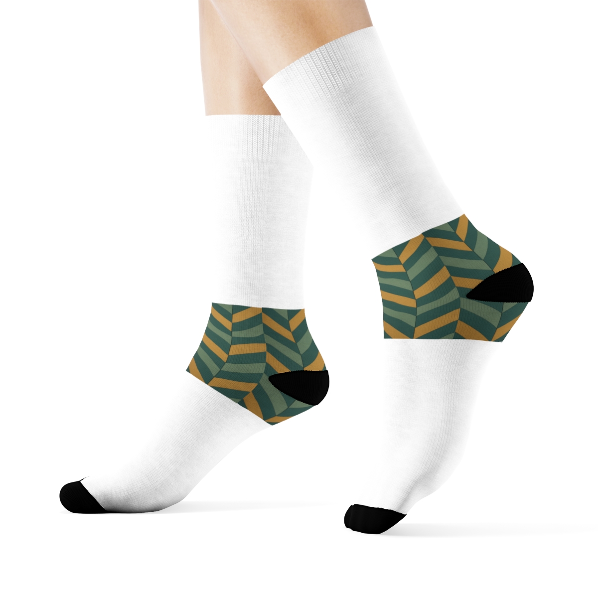 Midcentury Chevron Rhythm Socks