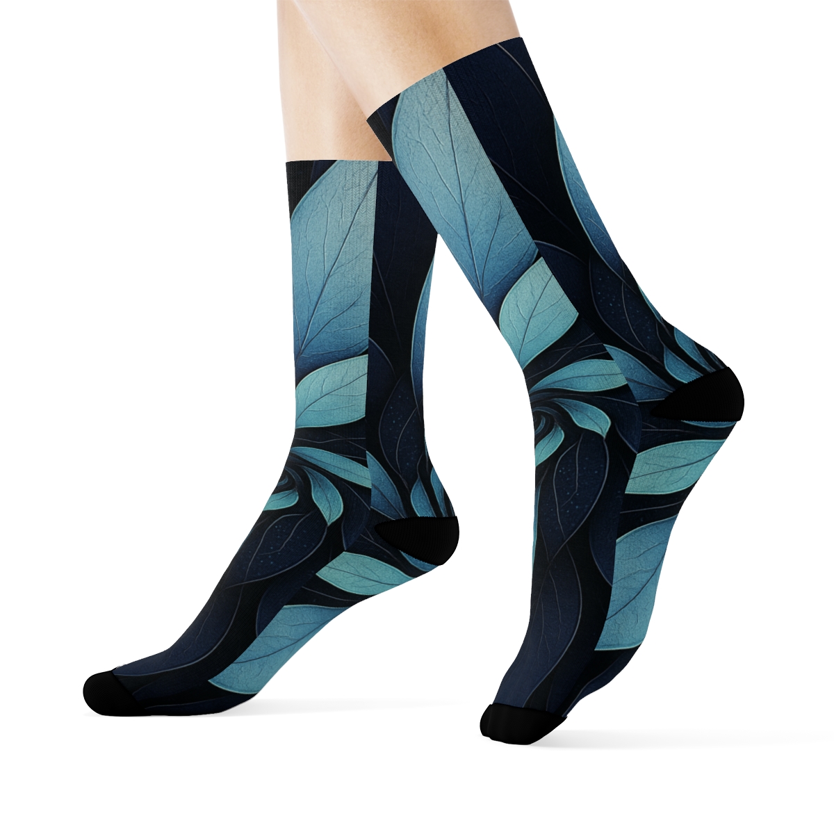 Orchid Vein Helix Diagram stylish patterned socks