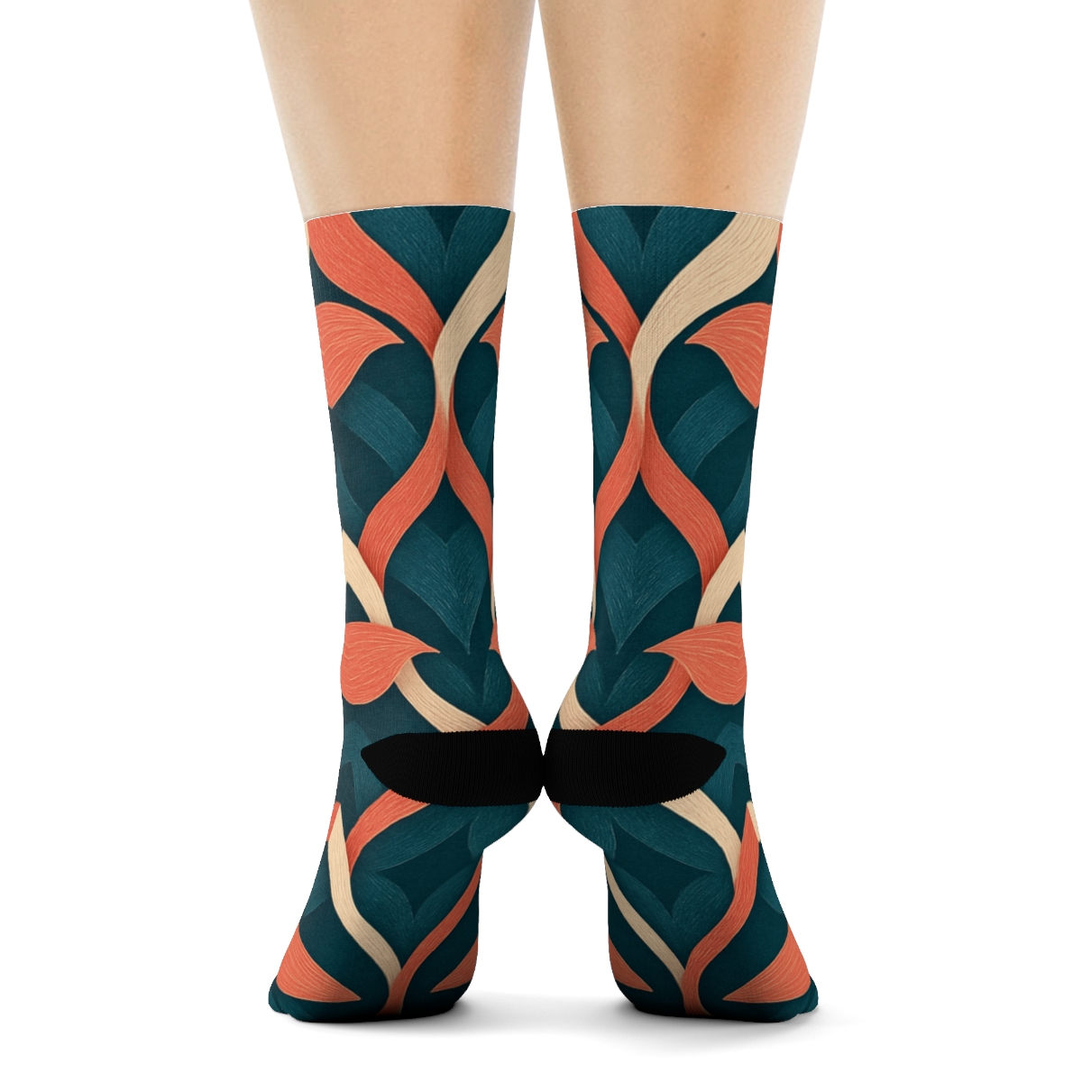 Orchid Petal Interlace Field custom socks