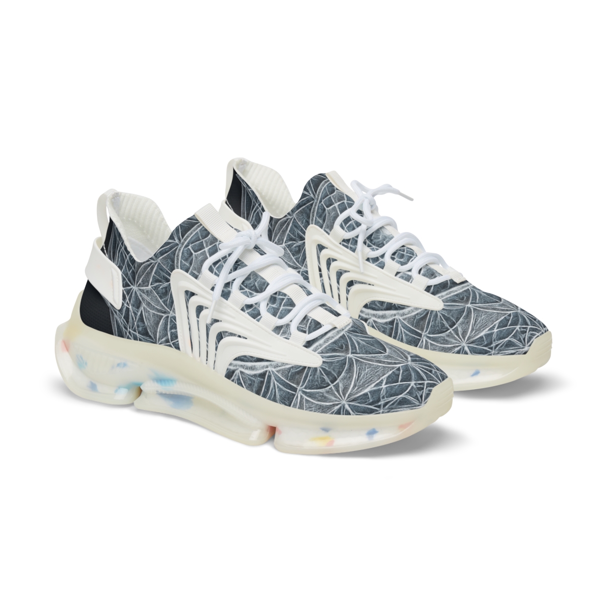 Quartz Lattice Halo Mandala comfortable running sneakers