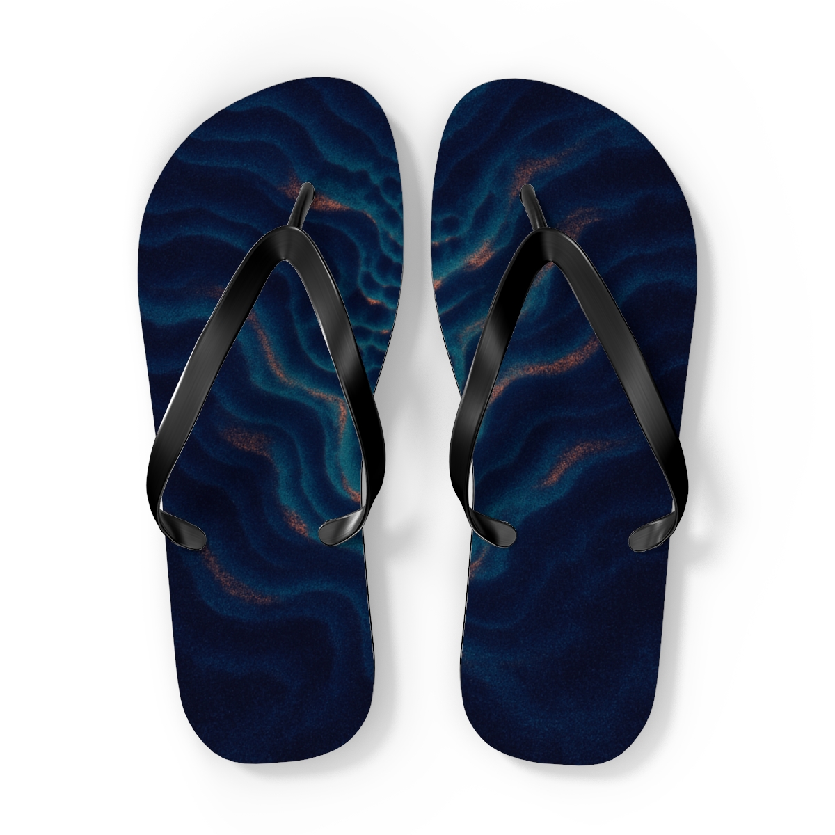 Chromatic Pulse Of The Cuttlefish stylish summer flip flops