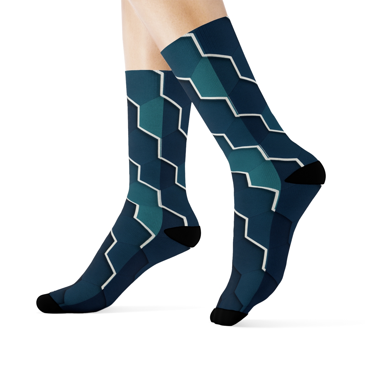 Urban Geometry Knit Socks