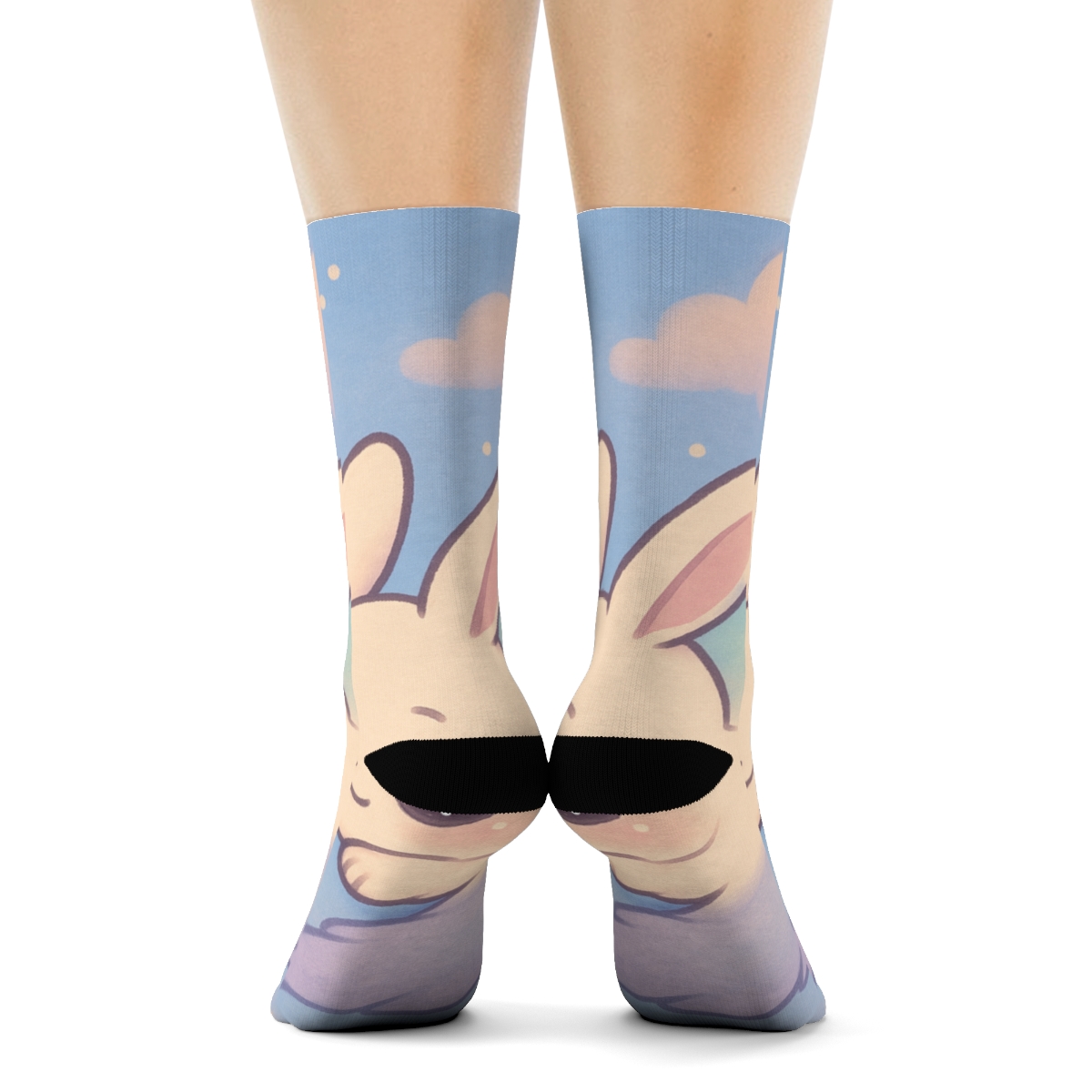 Chibi Comet Bunny Sleepover comfortable cotton socks