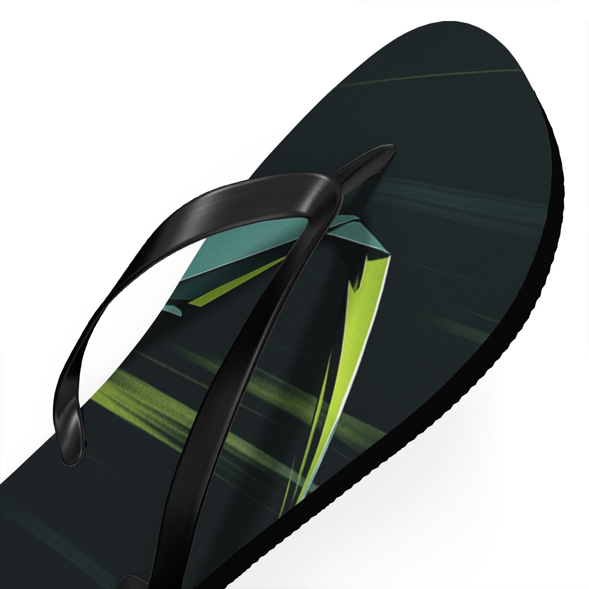 Mantis Strike Geometry designer logo flip flops