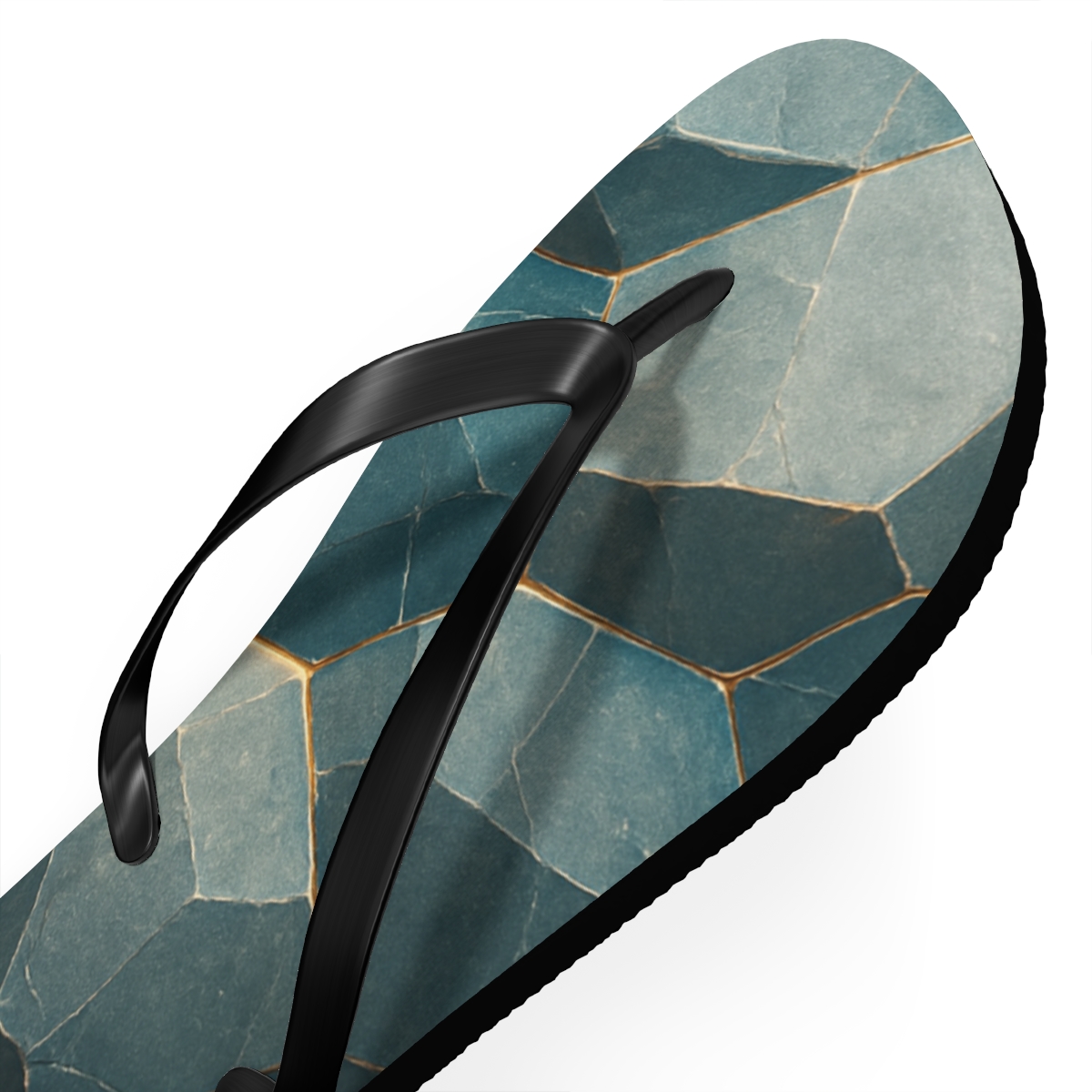 Mineral Facet Tessellation Drift custom flip flops