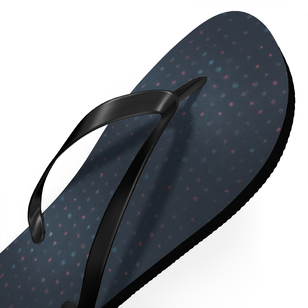 Nebula Particle Grid Drift trendy printed flip flops