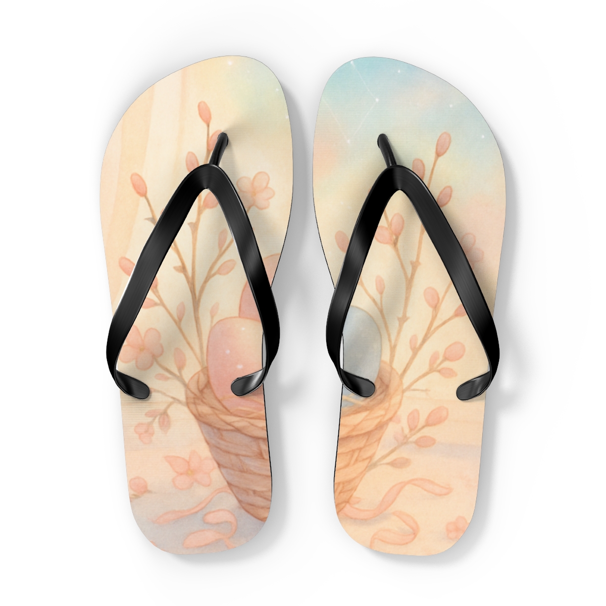 Easter Dawn Eggshell Aurora comfortable casual flip flops