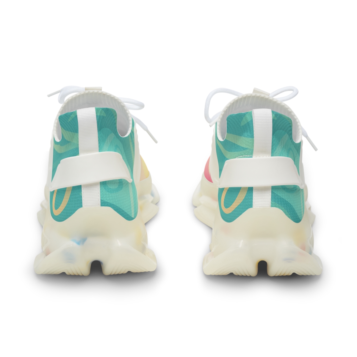 Easter Dawn Ribbon Meadow unique printed sneakers