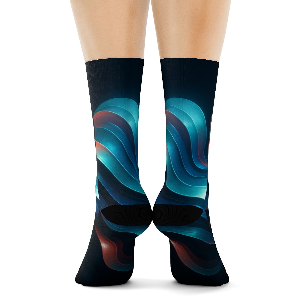 Chromatic Pulse Of The Cuttlefish unique printed socks
