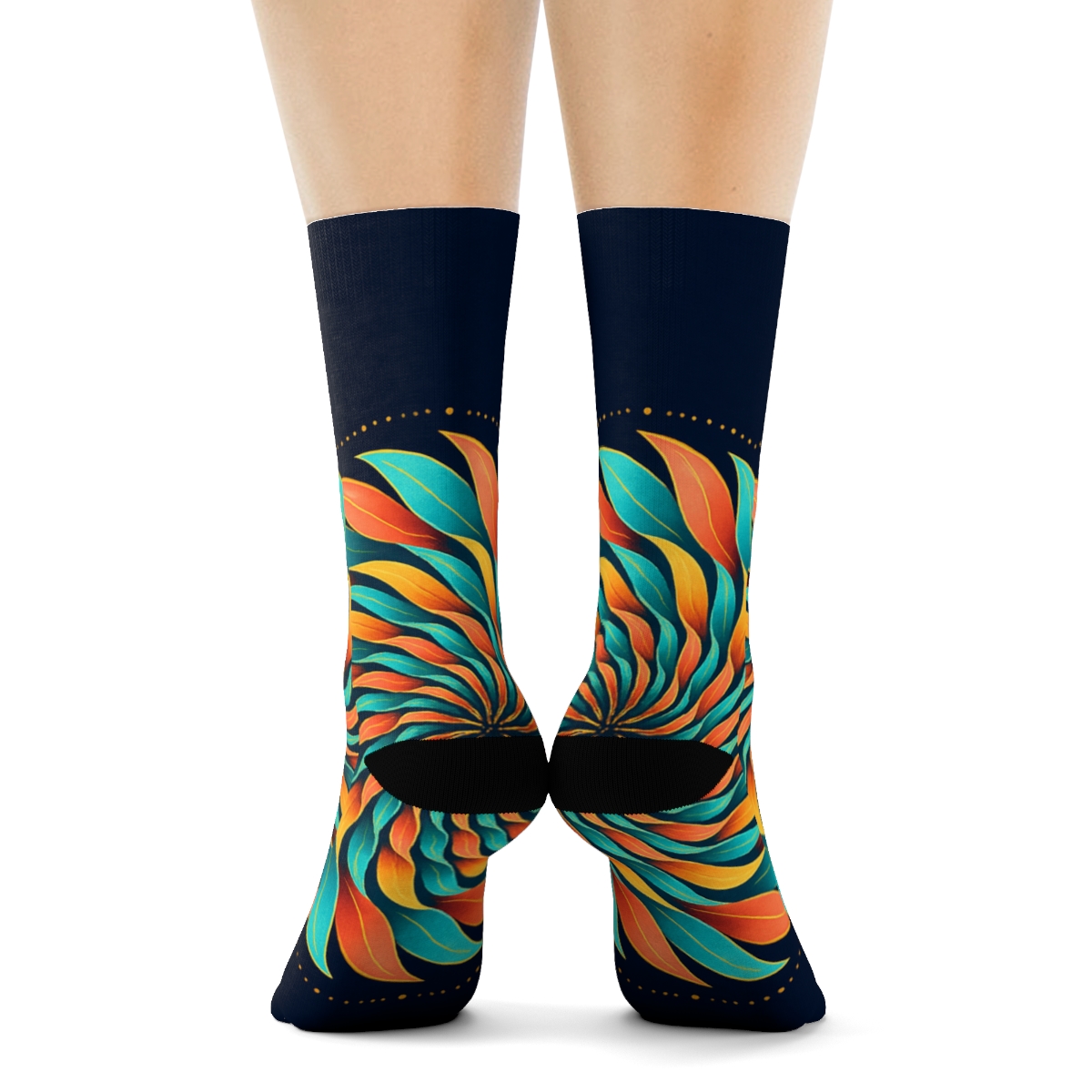 Prismatic Petal Helix custom socks