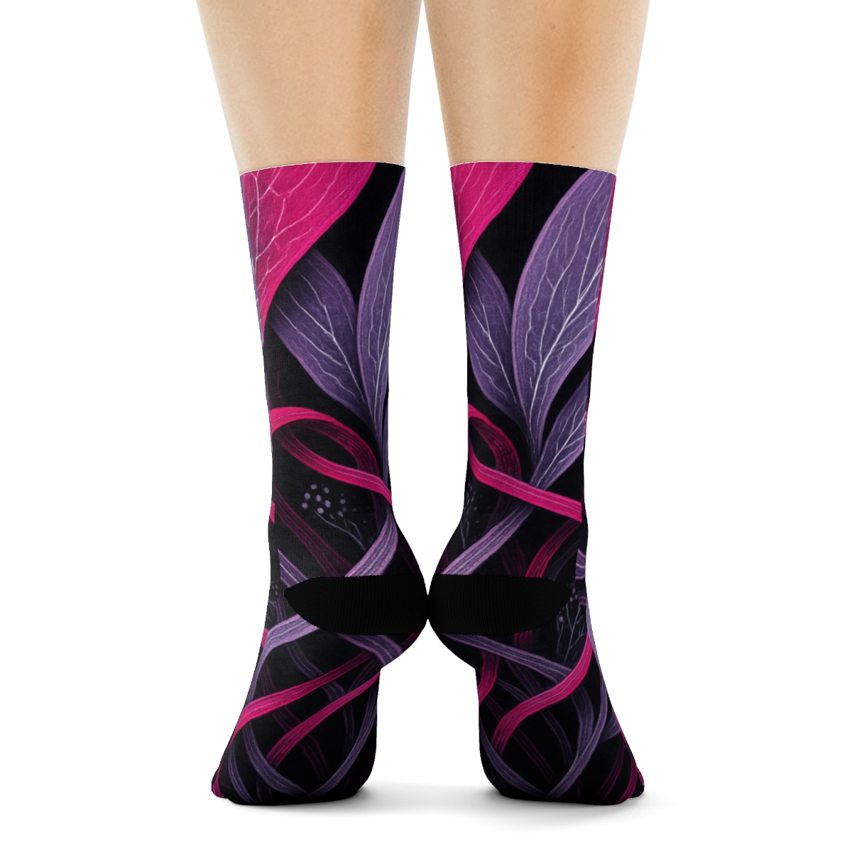 Orchid Vein Circuit Weave sports performance socks