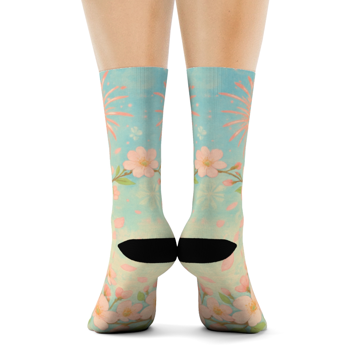 Equinox Blossom Fireworks trendy colorful socks