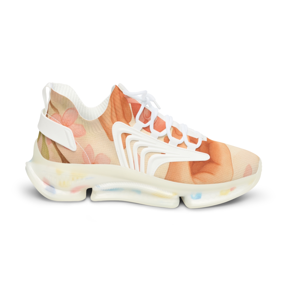 Spring Heart Blossom Exchange personalized athletic sneakers