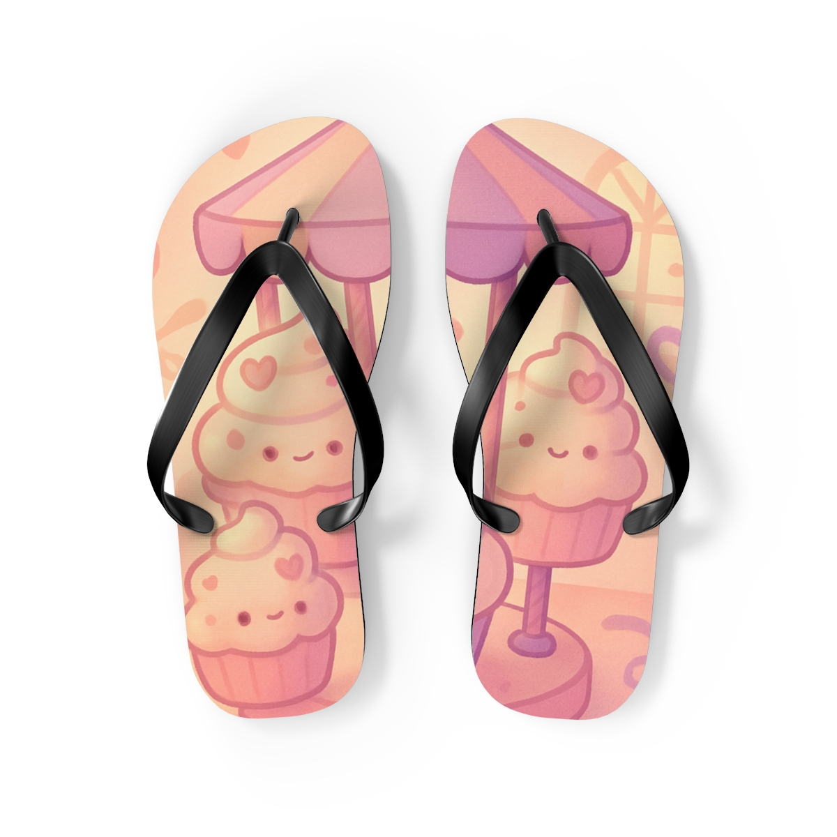 Pastel Whimsy Carousel Flip Flops