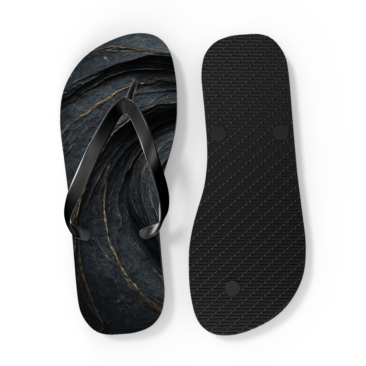 Basalt Vein Helix custom flip flops