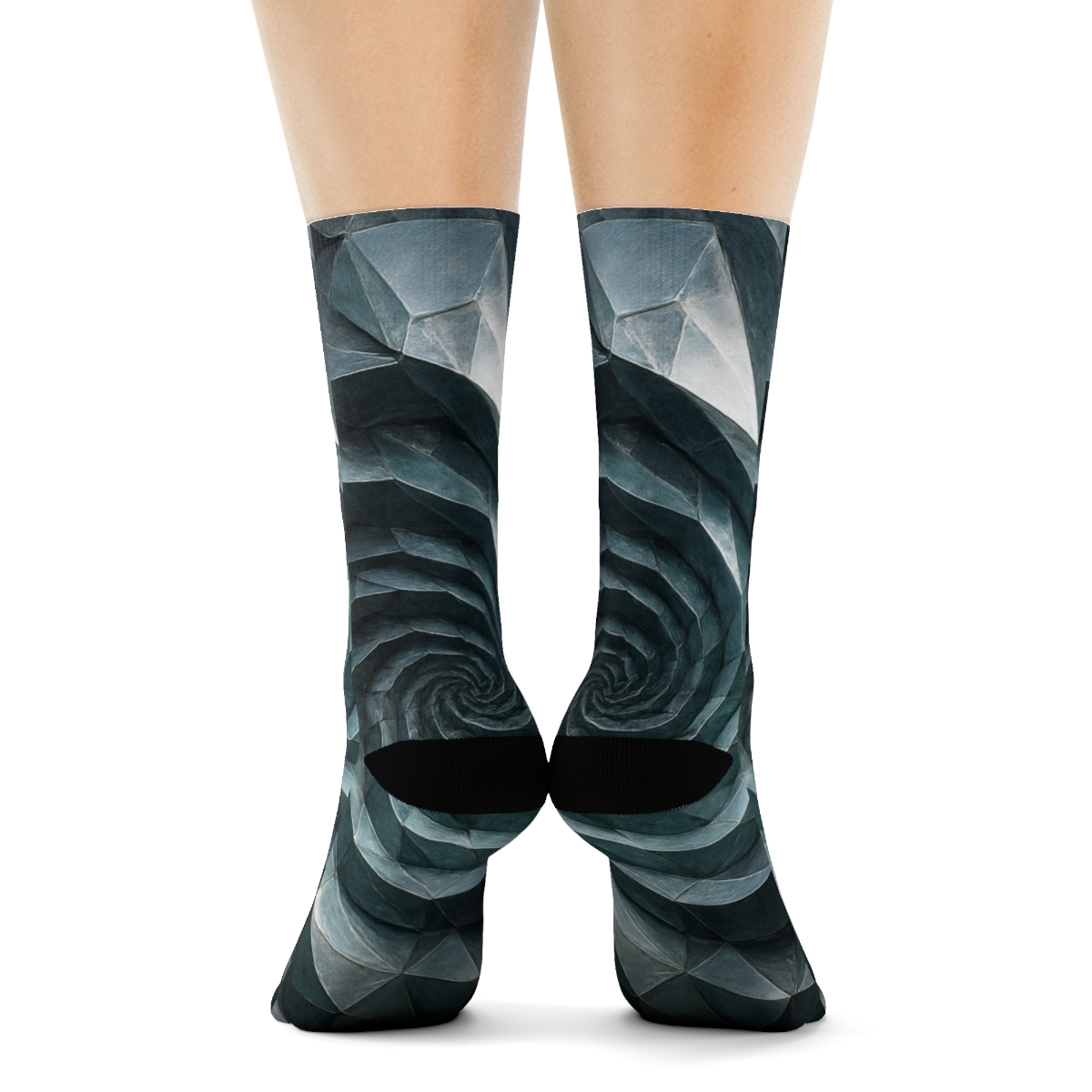 Mineral Facet Vortex Quilt trendy colorful socks