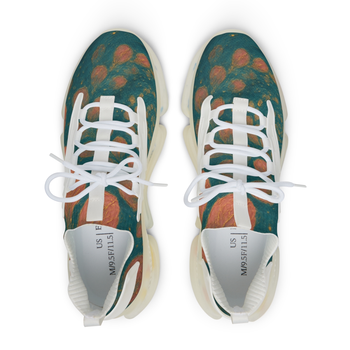 Petal Spiral Mosaic comfortable running sneakers