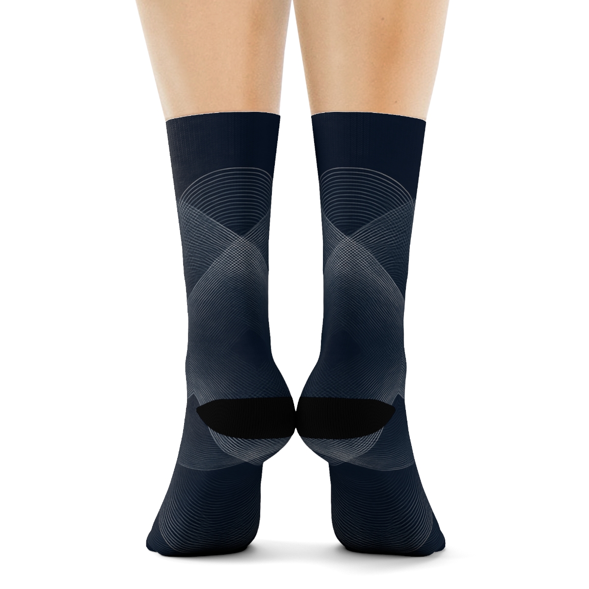 Moire Orbit Weave sports performance socks