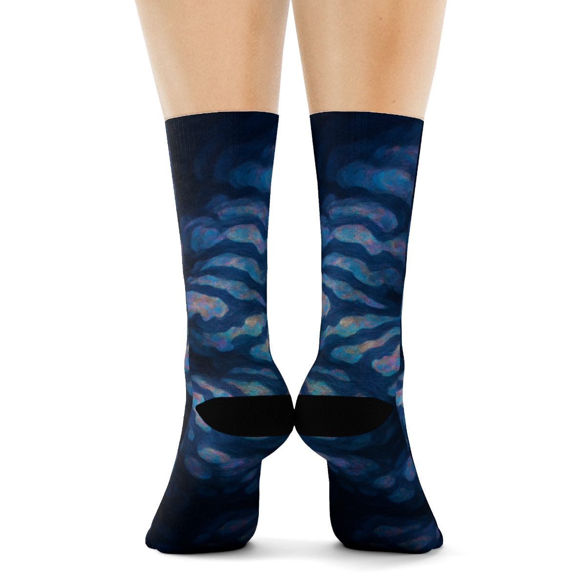 Cuttlefish Ink Pulse Mirage comfortable cotton socks