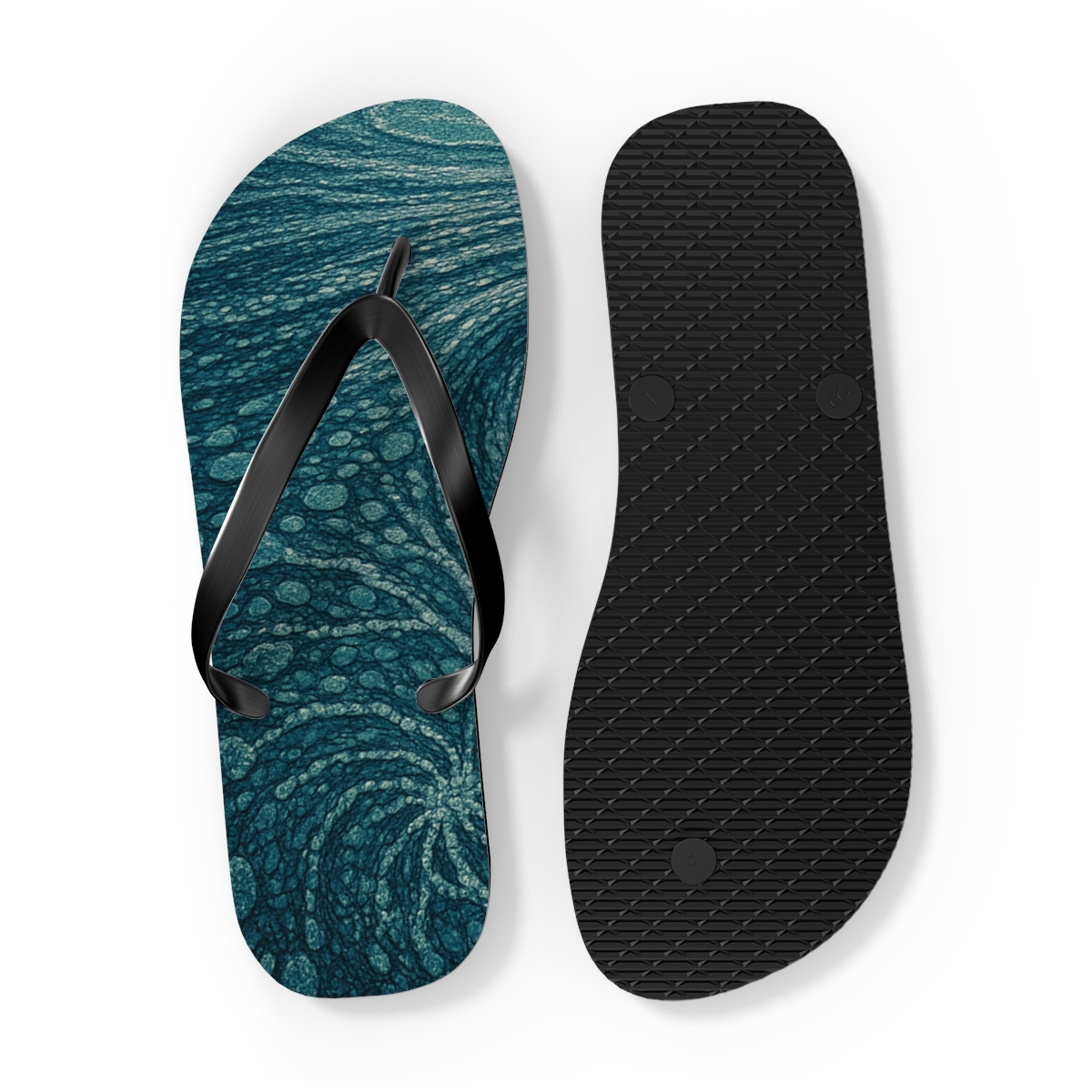 Eddy Lattice colorful rubber flip flops