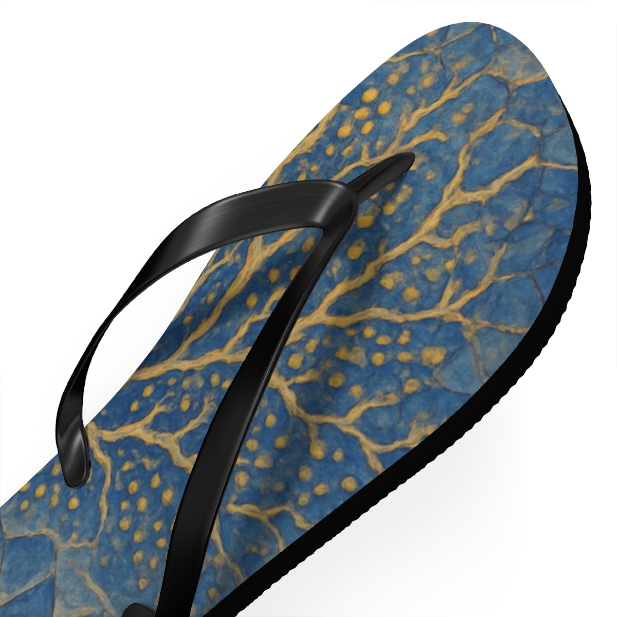 Eddy Lattice Radiance unique graphic flip flops