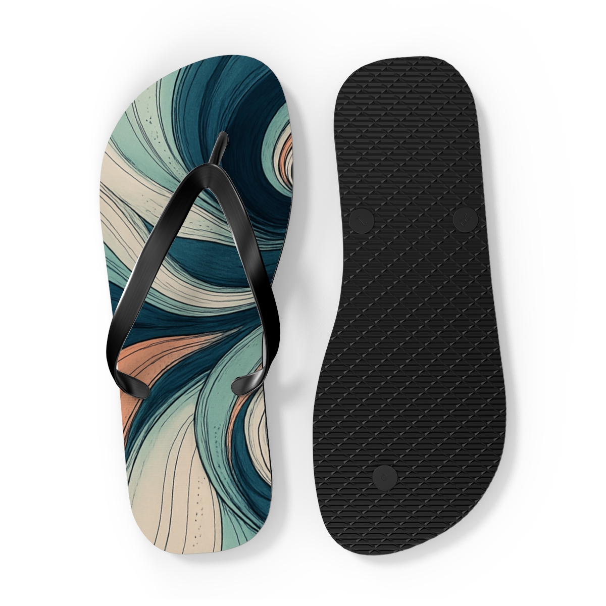 Eddy Vein Ripple Weave personalized beach flip flops