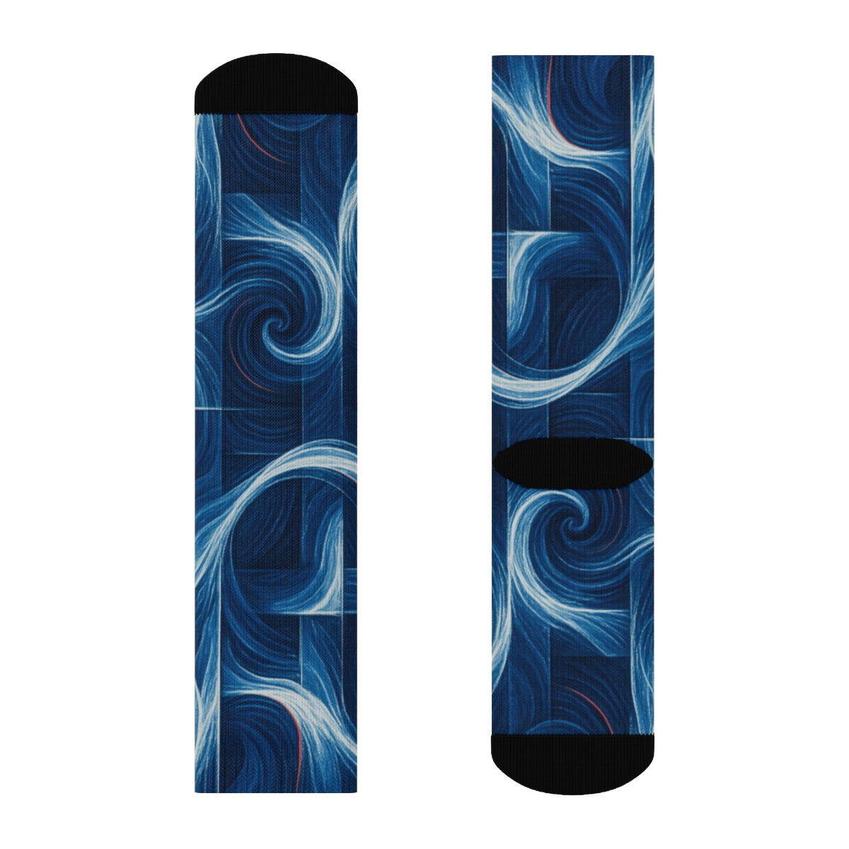Eddy Weave Wavefront Diagram designer logo socks