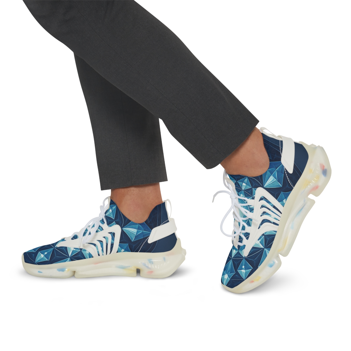 Radial Prism Lattice unique printed sneakers