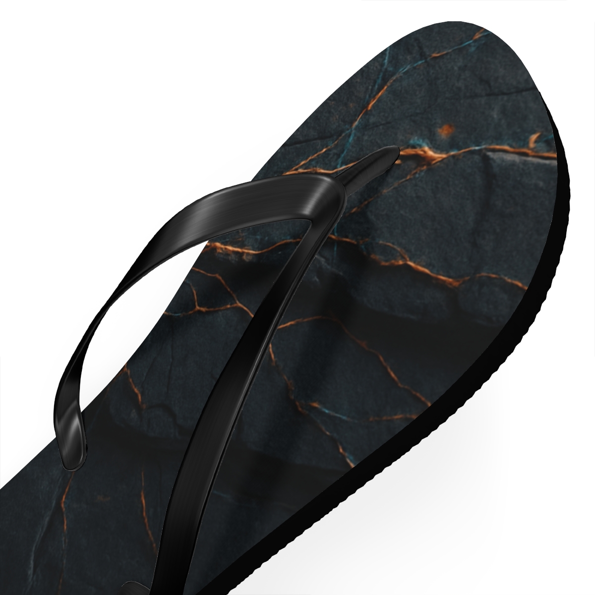 Basalt Vein Lattice Glow stylish summer flip flops