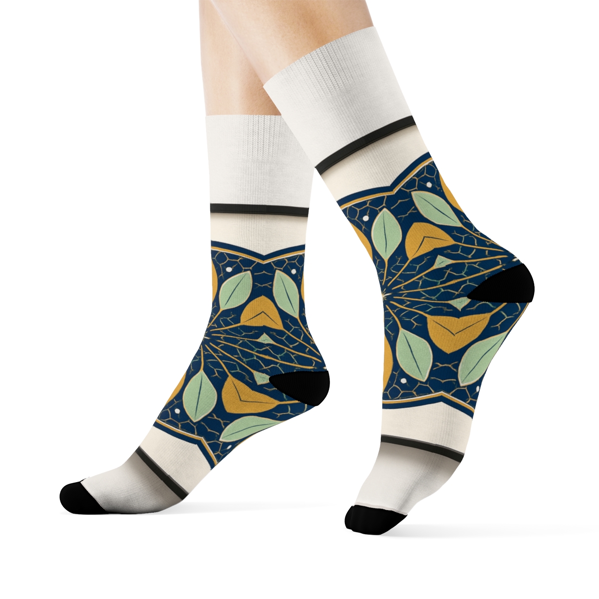 Petal Orbit Tessellation sports performance socks