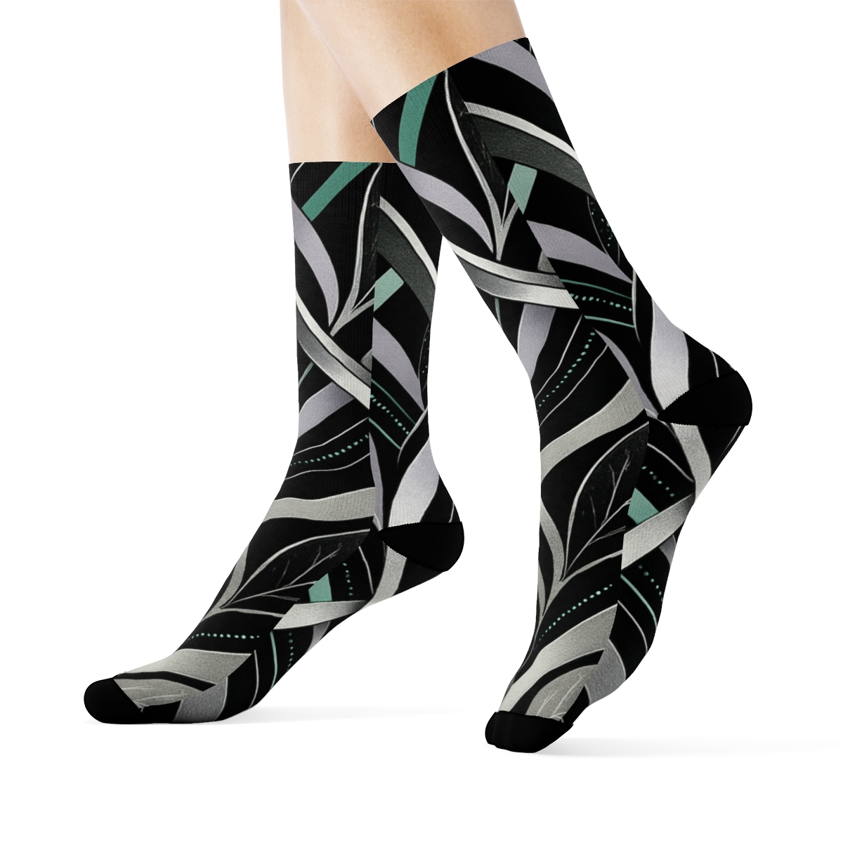 Orchid Vein Interlace Diagram sports performance socks