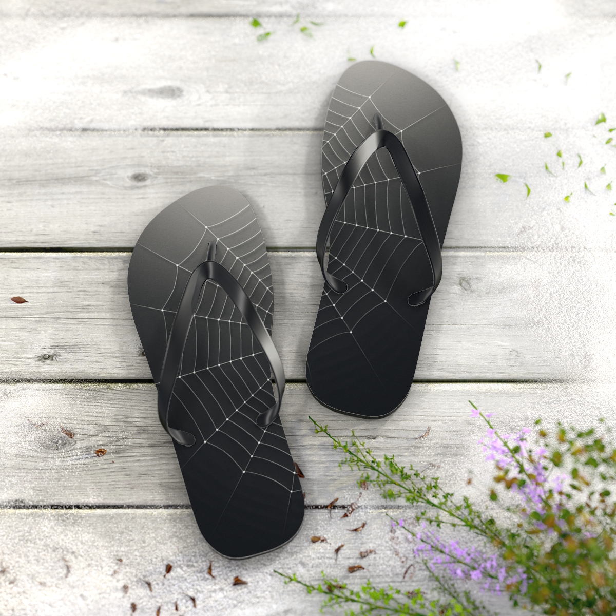 Resonant Web Of The Orb Weaver stylish summer flip flops